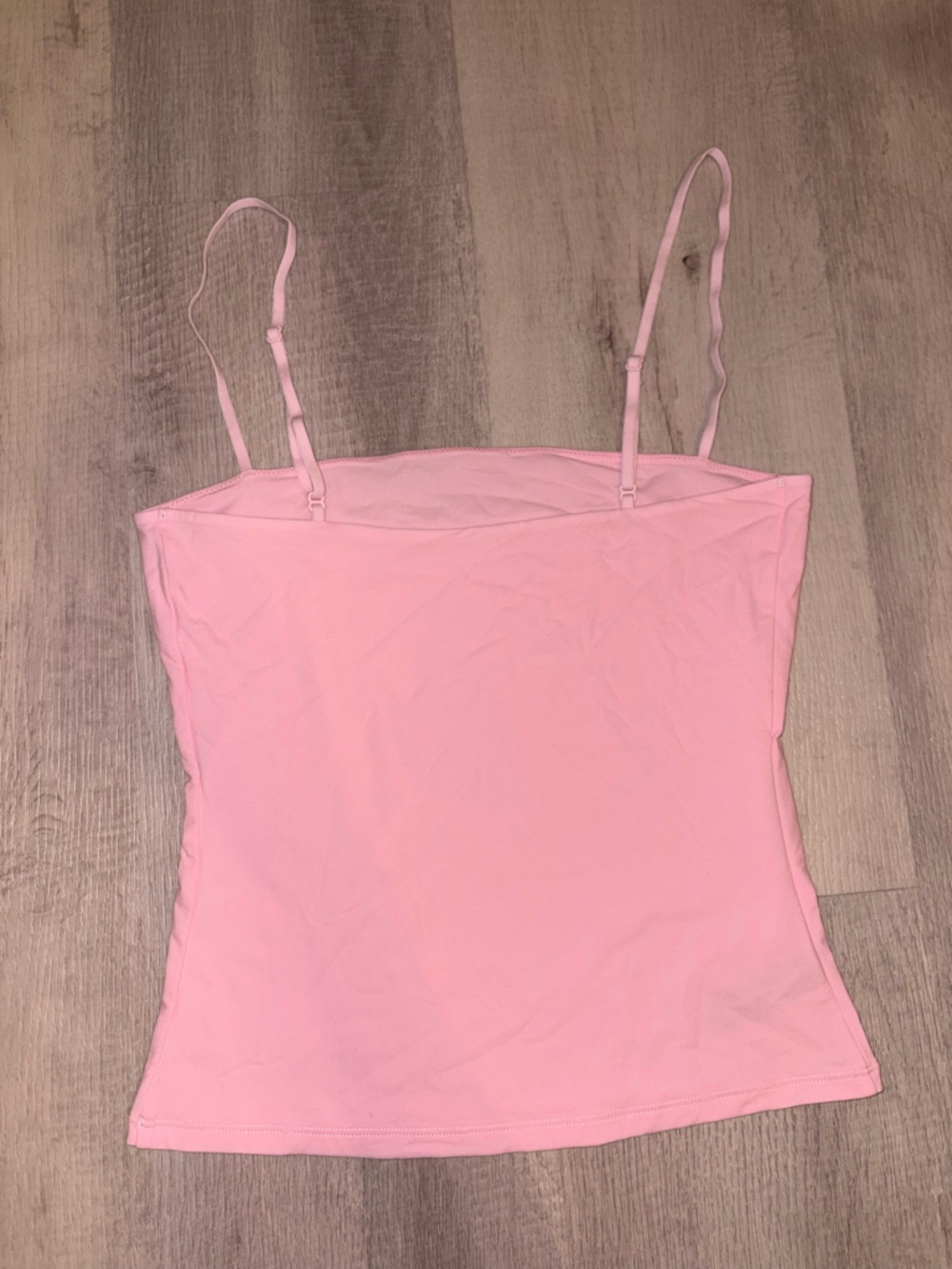 Pink Double-Lined Spaghetti Strap Crop Cami - Picture 5 of 5